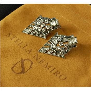 New - Set of 2 Designer Stella Nemiro Swarovski Crystal and Gemstone Necklace and Earrings - $209.00 Retail