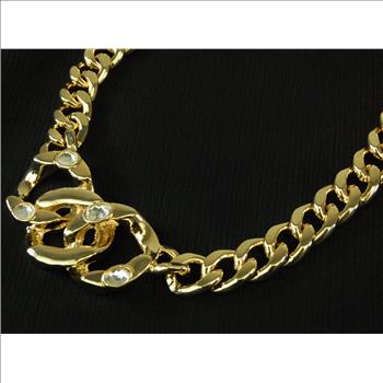 New - Set of 2 Designer Stella Nemiro Gold Plated Swarovski Crystal and Gemstone Necklace and Bracelet - $229.00 Retail