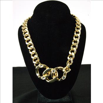 New - Set of 2 Designer Stella Nemiro Gold Plated Swarovski Crystal and Gemstone Necklace and Bracelet - $229.00 Retail