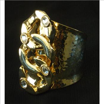 New - Set of 2 Designer Stella Nemiro Gold Plated Swarovski Crystal and Gemstone Necklace and Bracelet - $229.00 Retail