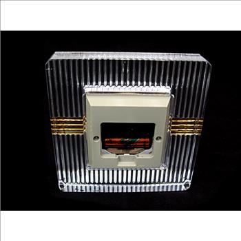 Crystal Christian Dior Clock c. 1980s