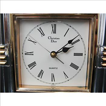 Crystal Christian Dior Clock c. 1980s