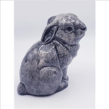 Vintage Duncan Enterprises Glazed Ceramic Sitting Bunny Figurine