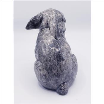 Vintage Duncan Enterprises Glazed Ceramic Sitting Bunny Figurine