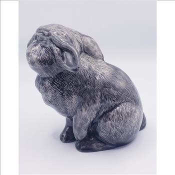 Vintage Duncan Enterprises Glazed Ceramic Sitting Bunny Figurine