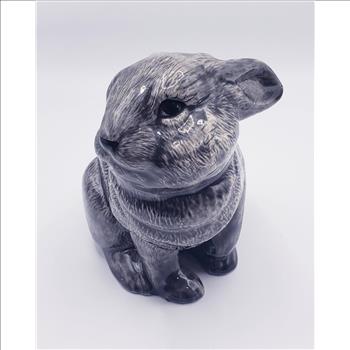 Vintage Duncan Enterprises Glazed Ceramic Sitting Bunny Figurine