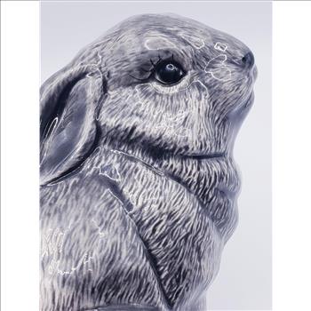 Vintage Duncan Enterprises Glazed Ceramic Sitting Bunny Figurine