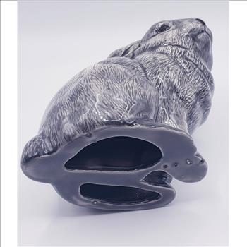 Vintage Duncan Enterprises Glazed Ceramic Sitting Bunny Figurine