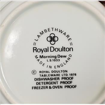 Vintage 1978 Royal Doulton Morning Dew Lambethware England LS 1033 Cereal Bowl 6