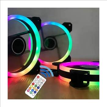 EZDIY-FAB Wireless RGB LED 120mm Case Fan