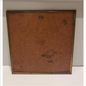 VTG Charging Medieval Knight on Horse Hammered Brass Wall Decor, Made in England