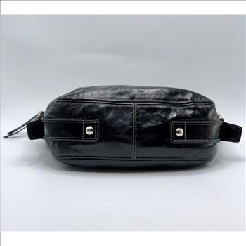 Coach Zoe Black Patent Leather Shoulder Hobo Bag F12735 Retail $350