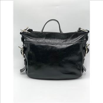 Coach Zoe Black Patent Leather Shoulder Hobo Bag F12735 Retail $350