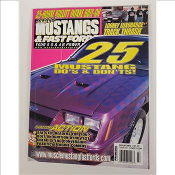 Vintage Feb 2002 Muscle Mustangs & Super Fords Magazine