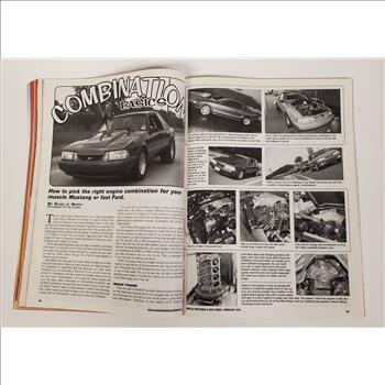 Vintage Feb 2002 Muscle Mustangs & Super Fords Magazine