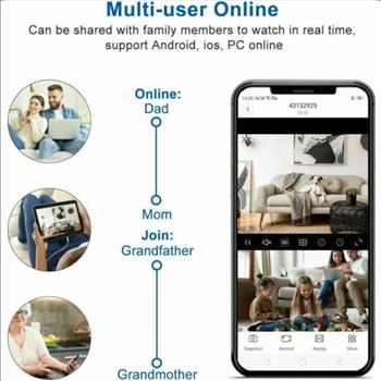 Wireless WIFI Mini Hidden Spy Camera Home Security With Motion Detection