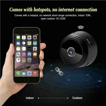 Wireless WIFI Mini Hidden Spy Camera Home Security With Motion Detection