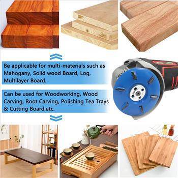 90mm Six Teeth Power Wood Carving Disc Wheel Milling Cutter