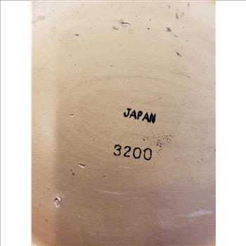 VTG Hand Crafted Embossed Medieval Pattern Ceramic Pedestal Vase - Japan