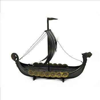 Copper Viking Ship Sculpture c. 1950s