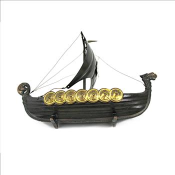 Copper Viking Ship Sculpture c. 1950s