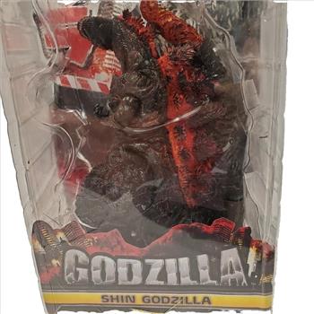 NECA Shin Red Godzilla Action Fig Kaiju 12 Head Tail Movie Classic 2016