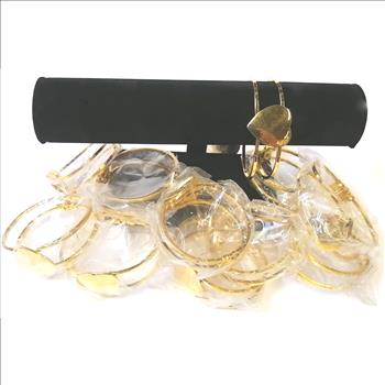 BANGLES - GOLD PLATED BANGLES - 12 PIECES
