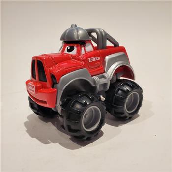 Hasbro Maisto 2001 Tonka Lil' Chuck Die Cast Truck Red Grey Hat 1:64