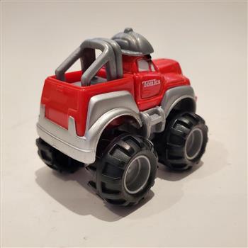 Hasbro Maisto 2001 Tonka Lil' Chuck Die Cast Truck Red Grey Hat 1:64