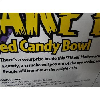 Collector's Snake Eye Motion Activated Skull