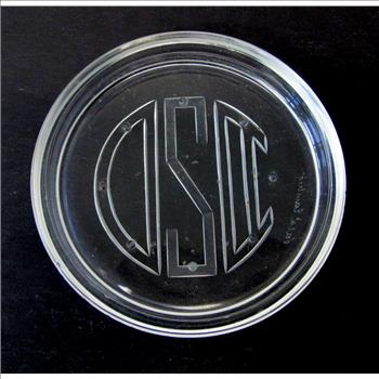 Vintage Val Saint Lambert Crystal Coasters