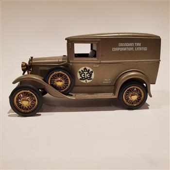 Liberty Classic Limited Edition Model A Ford Canadian Tire Coin Bank Die Cast Car With Key Damaged