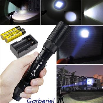 Tactical Police 20000Lumens T6 5Modes LED Flashlight Aluminum Torch Zoomable