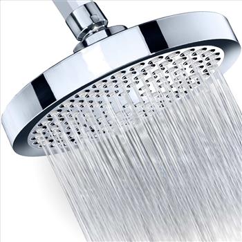 Shower Head - Rainfall High Pressure 6” - Rain High Flow Fixed Luxury Chrome Shower-head