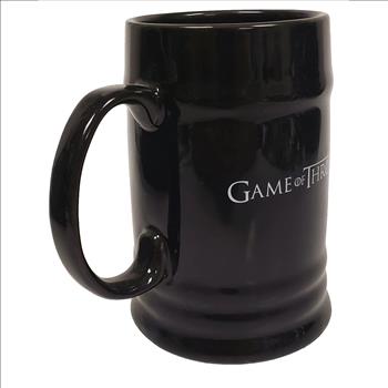  HBO Game of Thrones Winter Is Coming House Stark Ceramic Stein Mug Direwolf
