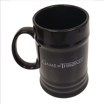  HBO Game of Thrones Winter Is Coming House Stark Ceramic Stein Mug Direwolf