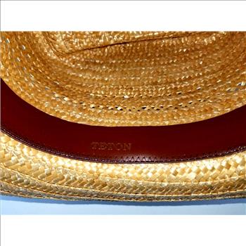 TETON Cowboy Straw Hat - U Shape It - Size S