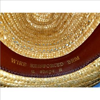 TETON Cowboy Straw Hat - U Shape It - Size S