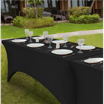 Utopia - 2 Pack - 4 ft Spandex Table Cloth - Rectangle