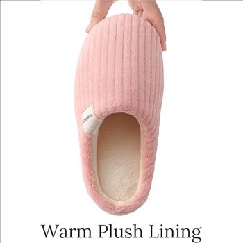 Huxmeyson Fuzzy Anti Skid Slippers - Size 9-10 - Pink