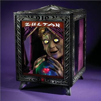 Gemmy Vintage Zultan Animatronic Fortune Teller Halloween Decoration