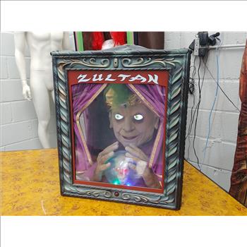 Gemmy Vintage Zultan Animatronic Fortune Teller Halloween Decoration