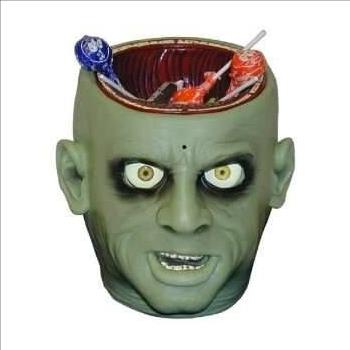 Gemmy Vintage Brain Candy Bowl Halloween Candy Bowl