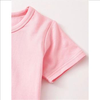 Baby Girl Cartoon Rabbit Tee and Polka Dot Short Size 2Y