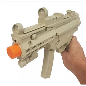 Battery Operated Kids Toy Army Machine Gun Sound Light and Vibration 11.5