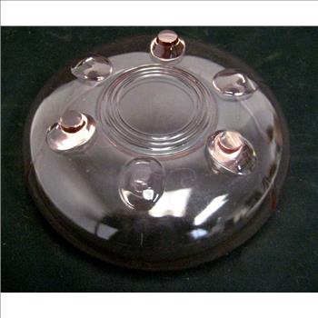 Vintage Pink Depression Glass Fruit Bowl- Circa 1930's