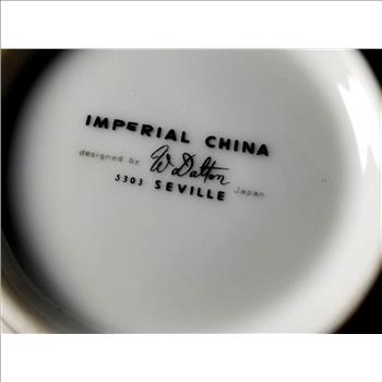 Porcelain Japan Sugar Bowl With Lid And Creamer Pitcher