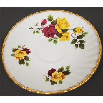 Vintage Rosina England Fine Bone China White Tea Cup and Saucer