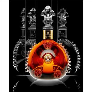 LOUIS XIII CLASSIC SEVRES CRYSTAL DECANTER with 20 Carat Gold Band