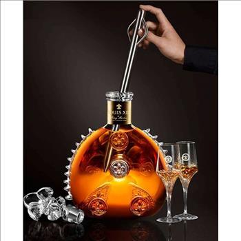 LOUIS XIII CLASSIC SEVRES CRYSTAL DECANTER with 20 Carat Gold Band